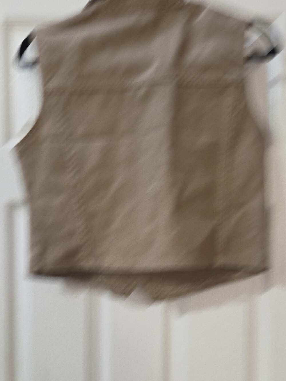Unbranded Women's Tan Sleeveless Denim-Style Vest - Picture 7 of 7